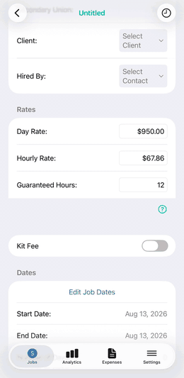 The rate explainer showing how an hourly rate is worked out